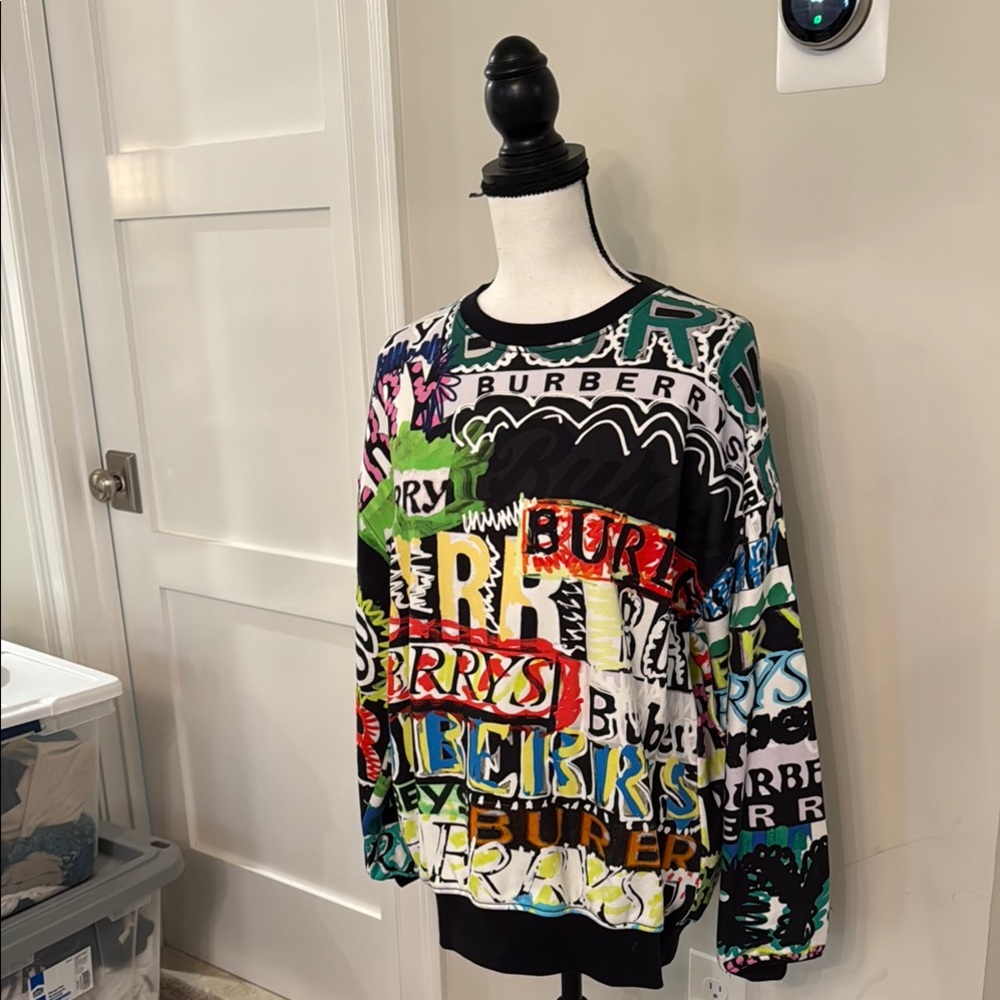 Burberry Urban Art Black and Green Crewneck